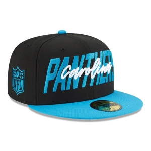 Black New Era Panthers NFL Draft Fitted Cap 59fifty | OPIM07146