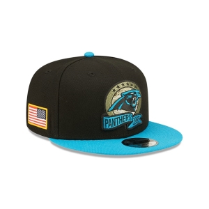 Black New Era Panthers NFL Salute To Service Cap 9fifty | REVJ65198