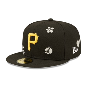 Black New Era Pittsburgh Pirates MLB Sunlight Pop Cap 59fifty | SJHR53802