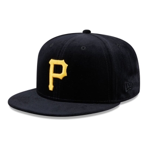 Black New Era Pittsburgh Pirates Velvet Fitted Cap 59fifty | SUIJ68035