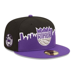 Black New Era Sacramento Kings NBA 2022 Fitted Cap 59fifty | GJTU06197