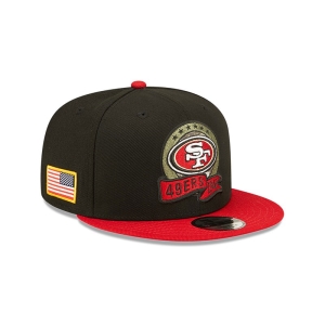 Black New Era San Francisco 49ers NFL Salute To Service Cap 9fifty | IRNB35892