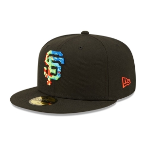 Black New Era San Francisco Giants Infrared Fitted Cap 59fifty | OXSM04291