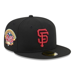 Black New Era San Francisco Giants State Tartan Fitted Cap 59fifty | AKUR28651