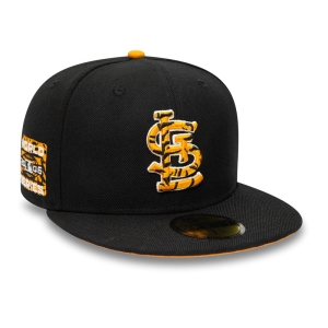 Black New Era St. Louis Cardinals Tiger Fill Fitted Cap 59fifty | DPRO79385