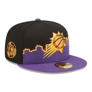 Black New Era Suns NBA Tip Off 2022 Fitted Cap 59fifty | LQHZ95463