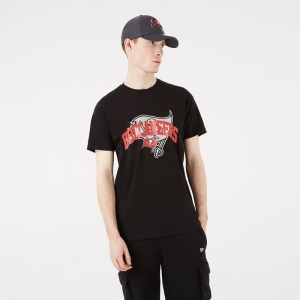 Black New Era Tampa Bay Buccaneers NFL Team Logo T-Shirt | AFNP48136