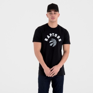 Black New Era Toronto Raptors NBA Team Logo T-Shirt | ABVK39524