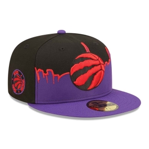 Black New Era Toronto Raptors NBA Tip Off 2022 Fitted Cap 59fifty | UZOB95721