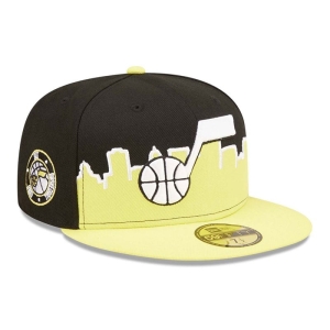 Black New Era Utar Jazz NBA Tip Off 2022 Fitted Cap 59fifty | UXRH93027