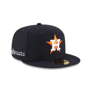 Blue New Era Alpha Industries Houston Astros Fitted Cap 59fifty | XKYB69732