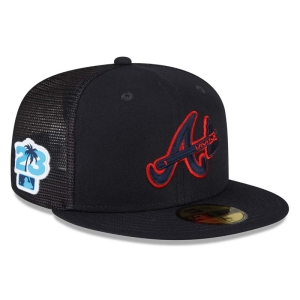 Blue New Era Atlanta Braves MLB Spring Training Fitted Cap 59fifty | IXTQ07914