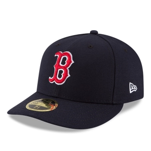 Blue New Era Boston Sox Authentic Collection Low Profile 59fifty | HJLC06342