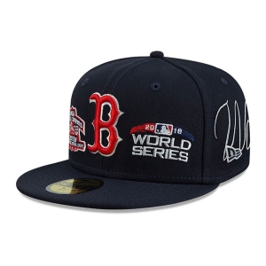 Blue New Era Boston Sox Historic Champs Fitted Cap 59fifty | TUES49732