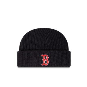 Blue New Era Boston Sox Skully Team Knit | VWYL91578