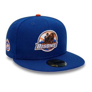 Blue New Era Buffalo Bisons Milb Fitted Cap 59fifty | KGAS41935