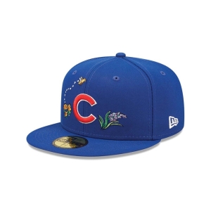 Blue New Era Chicago Cubs Watercolour Floral Cap 59fifty | RNGZ27096