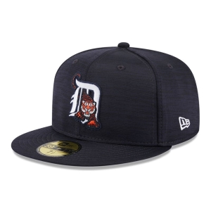 Blue New Era Detroit Tigers MLB Clubhouse Fitted Cap 59fifty | RVYL26809