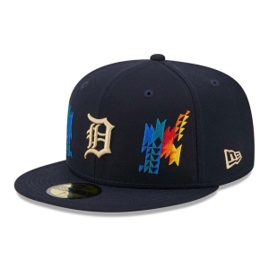 Blue New Era Detroit Tigers Southwestern Fitted Cap 59fifty | UXYI14729