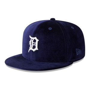 Blue New Era Detroit Tigers Velvet Fitted Cap 59fifty | DGRP26871