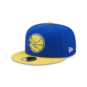 Blue New Era Golden State Warriors NBA Classic Fitted Cap 59fifty | CLNK57189