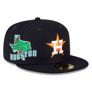 Blue New Era Houston Astros Stateview Fitted Cap 59fifty | AZVX72019