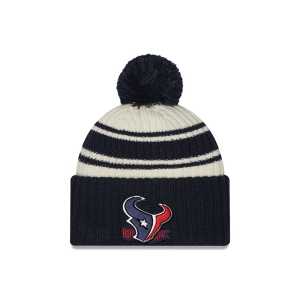 Blue New Era Houston Texans NFL Sideline Beanie Hat Knit | QAKC83102