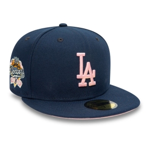 Blue New Era La Dodgers 100th Anniversary Fitted Cap 59fifty | HWTR53679