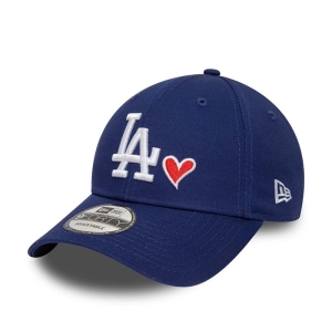 Blue New Era La Dodgers Heart Pack Adjustable Cap 9forty | QFYI54619