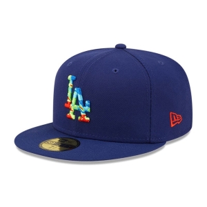 Blue New Era La Dodgers Infrared Fitted Cap 59fifty | HGBO74039