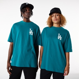 Blue New Era La Dodgers League Essential Oversized T-Shirt | DKLH28347