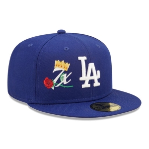 Blue New Era La Dodgers MLB Crown Champs Fitted Cap 59fifty | HKSZ47896