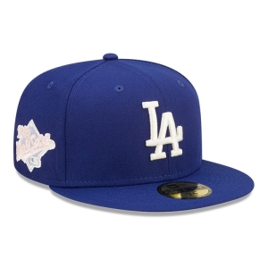 Blue New Era La Dodgers MLB Pop Sweat Fitted Cap 59fifty | YFHJ69410