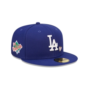 Blue New Era La Dodgers MLB Team Heart Fitted Cap 59fifty | HPRA74910