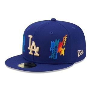 Blue New Era La Dodgers Southwestern Fitted Cap 59fifty | ROWI38054