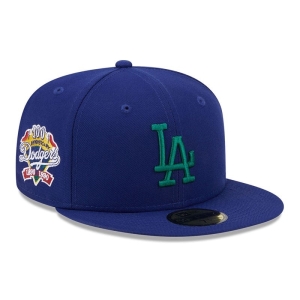 Blue New Era La Dodgers State Tartan Fitted Cap 59fifty | JESP31850