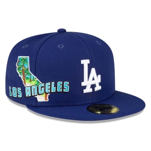 Blue New Era La Dodgers Stateview Fitted Cap 59fifty | ORIZ14680