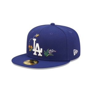 Blue New Era La Dodgers Watercolour Floral Cap 59fifty | COZJ07145