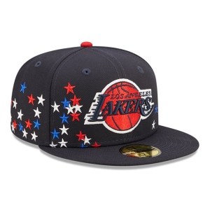 Blue New Era La Lakers NBA Americana Fitted Cap 59fifty | OVWG04351