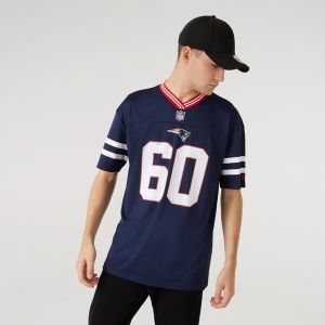 Blue New Era New England Patriots Oversized Jersey T-Shirt | TGZV73054