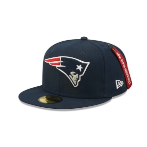 Blue New Era New England Patriots X Alpha Industries Fitted Cap 59fifty | KODL16539