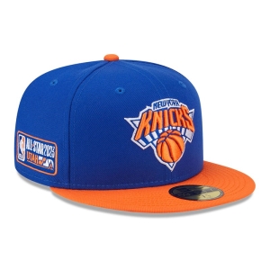 Blue New Era New York Knicks NBA All Star Game Fitted Cap 59fifty | JOUH67839