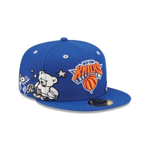 Blue New Era New York Knicks Teddy Fitted Cap 59fifty | ONVZ07952