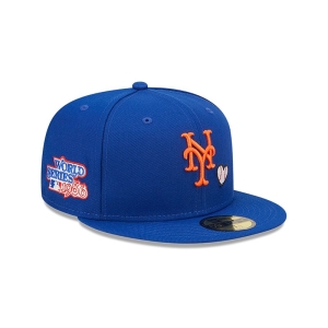 Blue New Era New York Mets MLB Team Heart Fitted Cap 59fifty | ZWYN81452