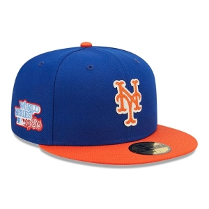 Blue New Era New York Mets Ne Letterman Fitted Cap 59fifty | VQLH71480