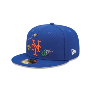 Blue New Era New York Mets Watercolour Floral Cap 59fifty | ENDF29871