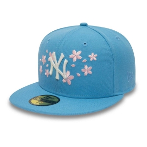 Blue New Era New York Yankees Blossom Fitted Cap 59fifty | OFDZ05329