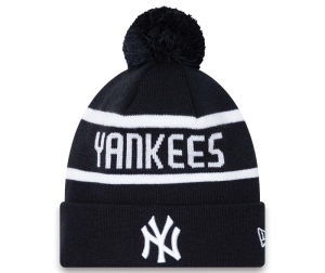 Blue New Era New York Yankees Jake Cuff Beanie Hat Knit | LGXJ06247