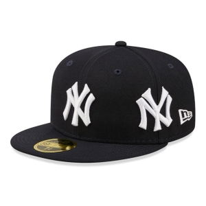 Blue New Era New York Yankees Logo Low Profile Fitted Cap 59fifty | IEMW93672