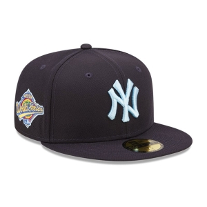 Blue New Era New York Yankees MLB Cloud Fitted Cap 59fifty | VIAW89670